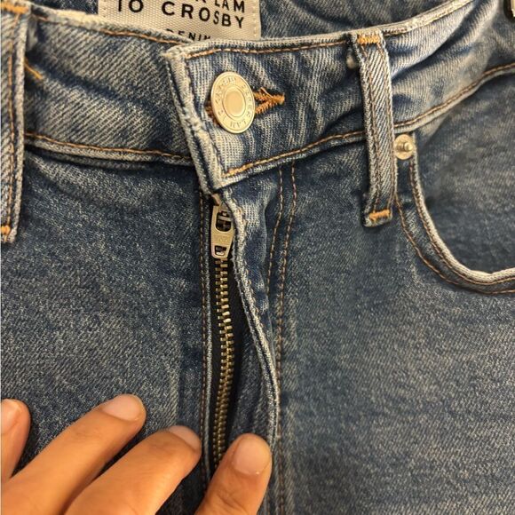 DEREK LAM 10 Crosby Women's Jeans high waist high rise Medium Wash - Picture 10 of 13